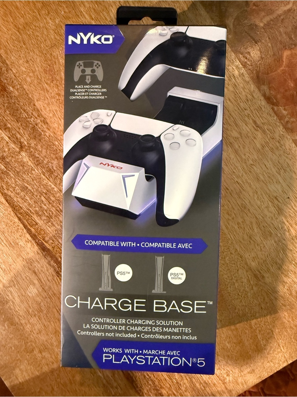 Nyko Charge Base Dual Controller Charger for PlayStation 5 - White/Black